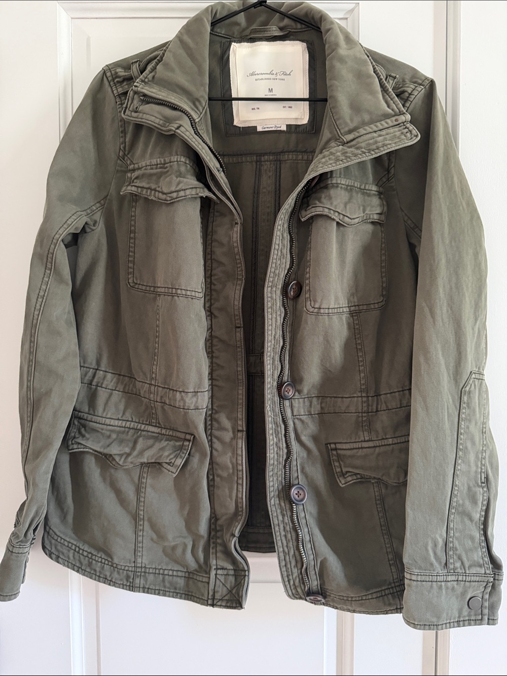 Abercrombie & Fitch Olive Military Field Jacket - Women’s